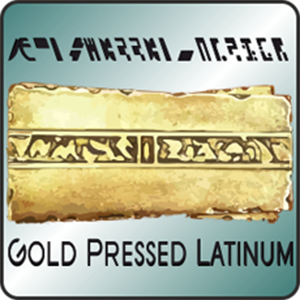 Gold Pressed Latinum Coin Logo